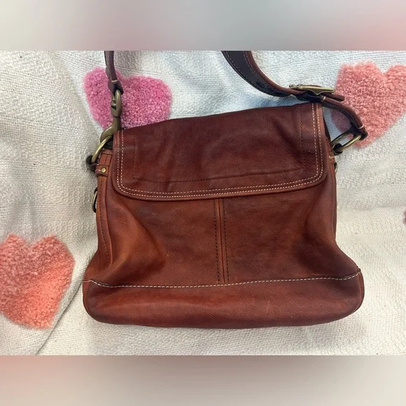 Vintage Coach Legacy Ali 65th Anniversary Leather Shoulder Bag in Whiskey - Picture 8 of 10